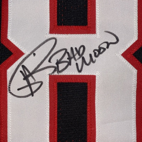 NWOT Atlanta Falcons Andre Rison authentic signed autograph jersey A534199.Black - Picture 3 of 7